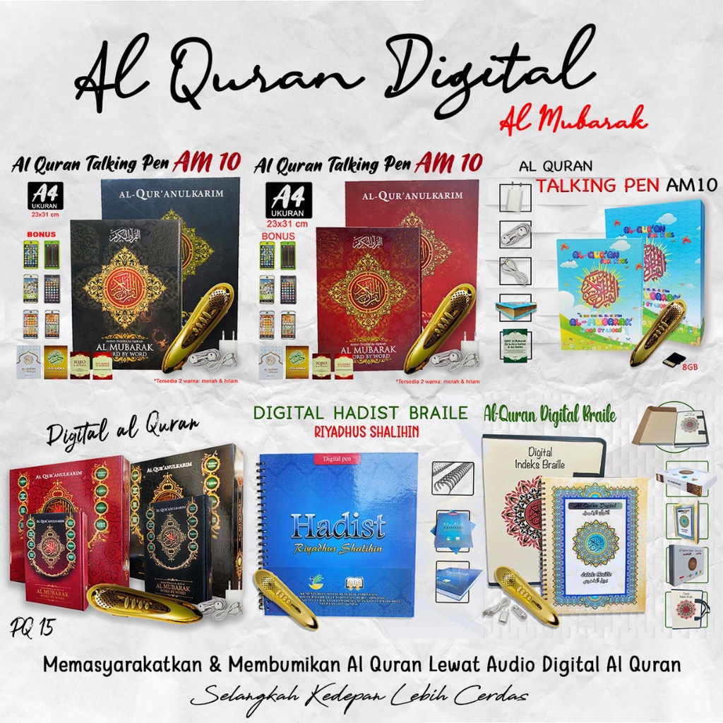 Mushaf Alquran Al Mubara Digital Talking Epen M 10