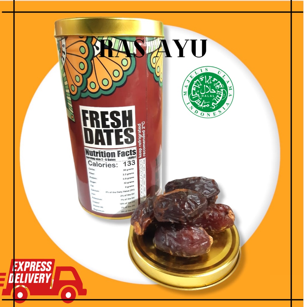 

Kurma Medjool Natural Delights jumbo 500 gr / Kurma Medjool Original Kurma Medjol Asli Palestine