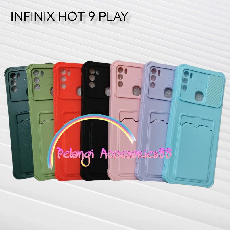 CASE INFINIX HOT 9 PLAY CASE SOFTCASE SLEDING WARNA WARNI