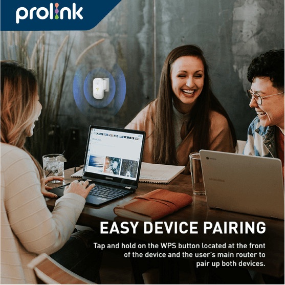 PROLINK  PEN1201 WiFi Repeater AP Router 3 in 1 Penguat Sinyal Extender