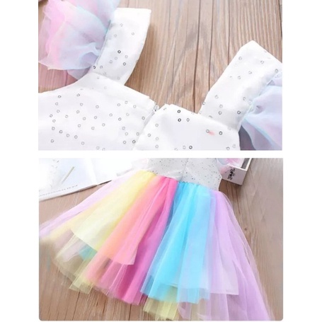 dress unicorn tutu rainbow baju anak kuda unicorn import UNICORN ALIS MATA dress ulang tahun