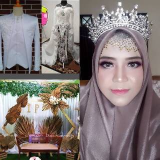 Paket akad  nikah  murah makeup pengantin gaun pengantin 