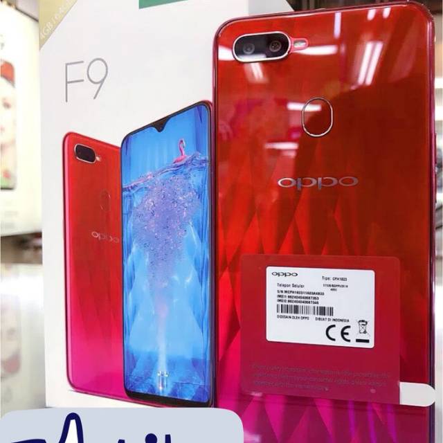 Oppo F9 new red merah garansi resmi ram 4 64 gb | Shopee