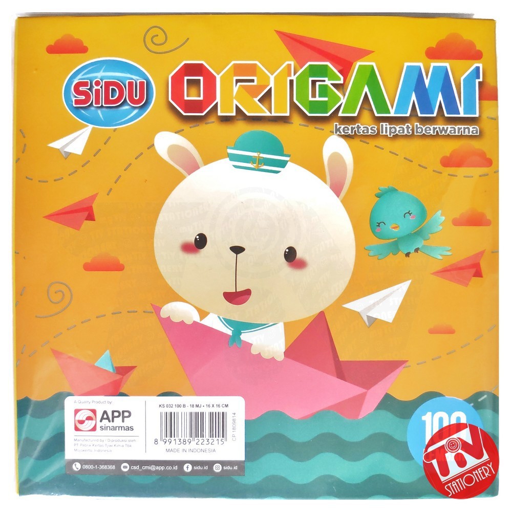 

Kertas Lipat / Origami SIDU (100 lembar)