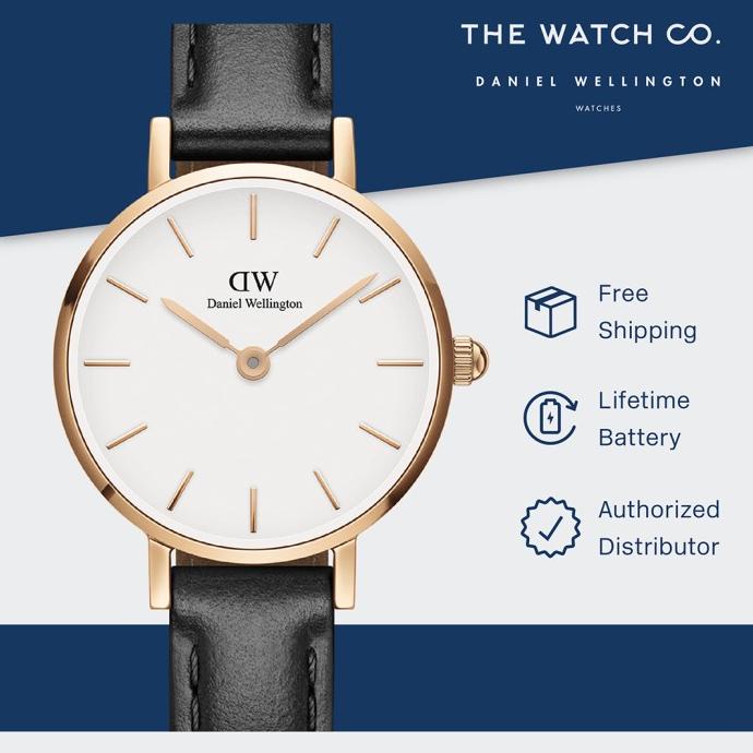 Daniel Wellington Petite 24 Sheffield RG White - DW00100443 barang ada