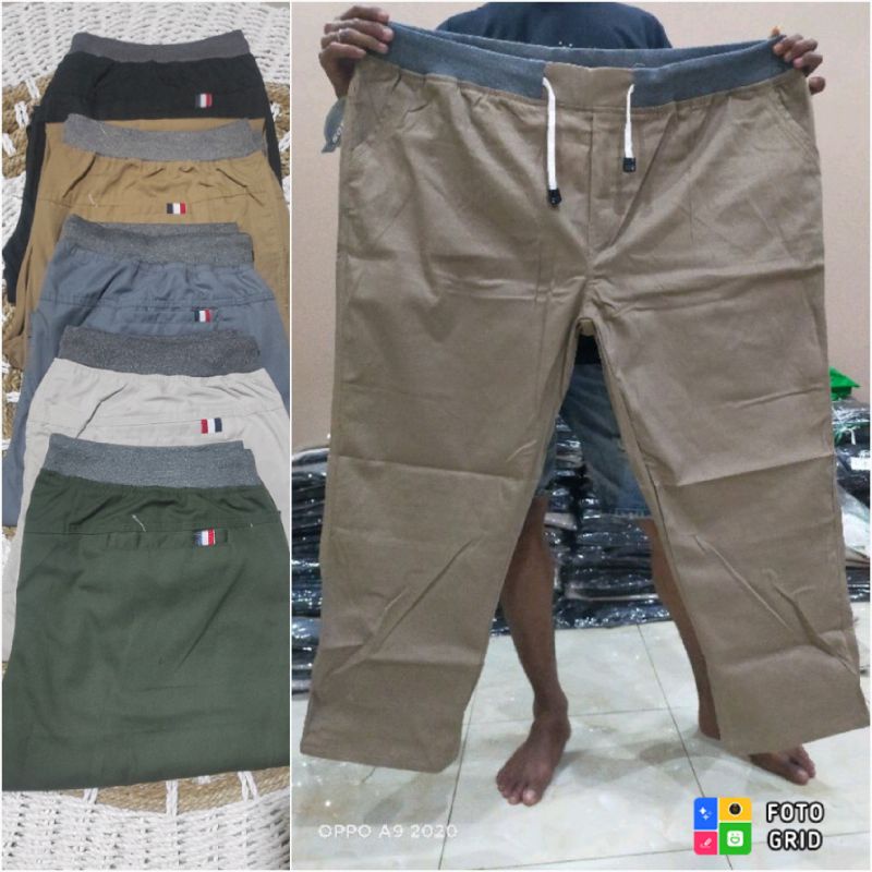 SUPER JUMBO celana panjang pria chino BIG SIZE SUPER JUMBO reguler longgar 40-50