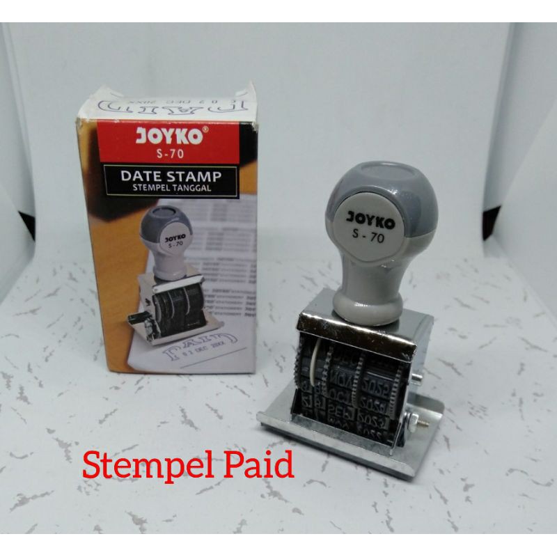 

stempel paid(telah dibayar)