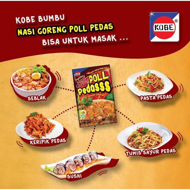 bumbu Kobe Bumbu Nasi Goreng Pedas Poll 20gr