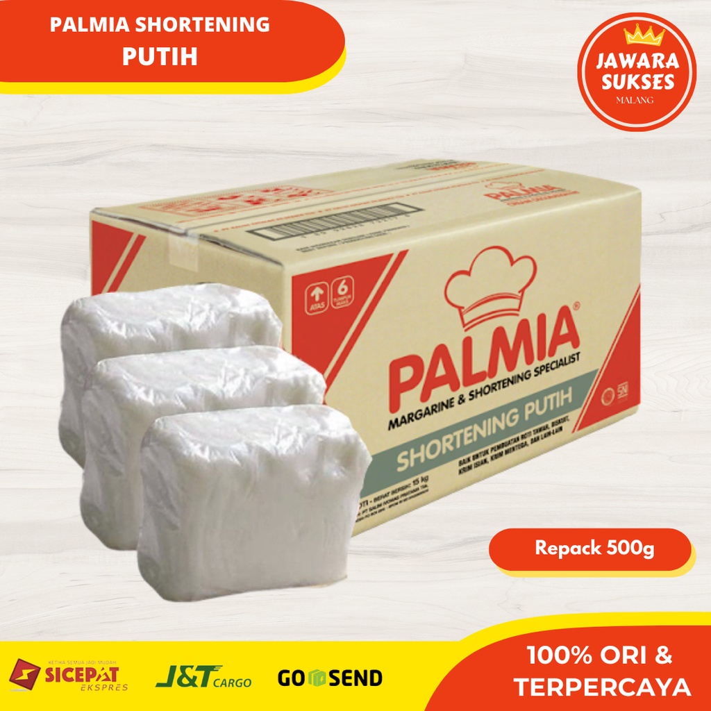 

Palmia Shortening Putih 500gr | Palmia Shortening White Repak