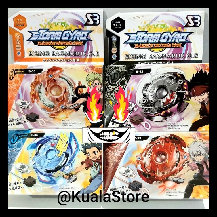 GANGSING BEYBLADE TORNADO BURST STORMGYRO BESI - BAYBLADE GASING METAL BERKUALITAS