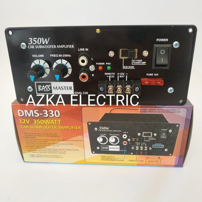 Kit Power Amplifier Subwoofer Monoblok Mobil Dms 330