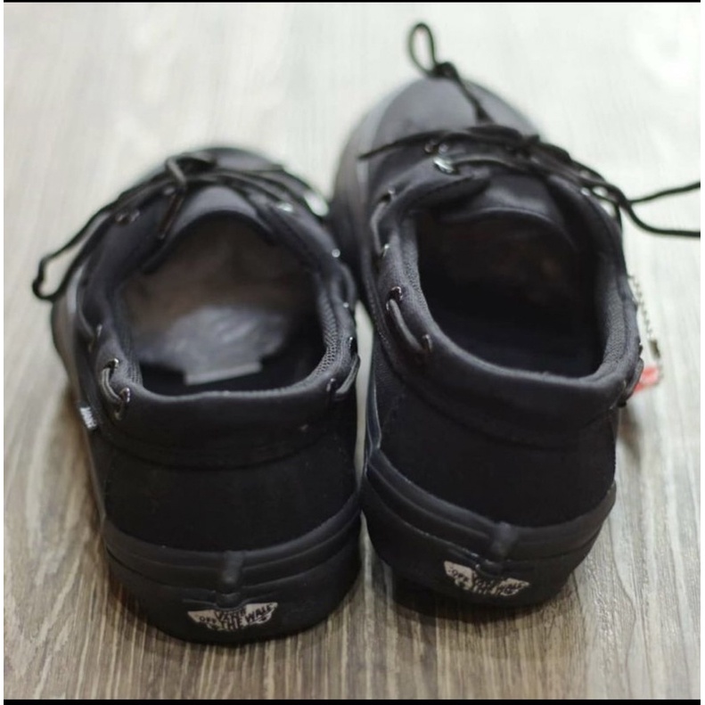 SEPATU SNEAKER VANS ZAPATO FULL BLACK PREMIUM100%