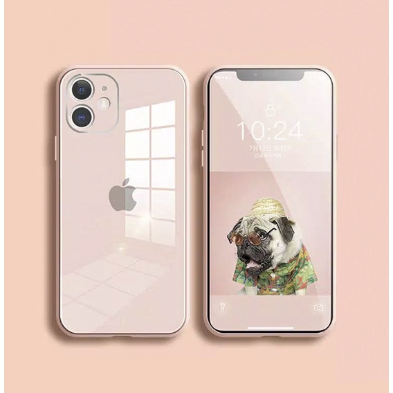 FA SOFT CASE CASING SILICONE FOR IPHONE  X XS XR XSMAX MAX SE 3 5G 2020 2022 SOFTCASE WITH LOGO TEMPERED GLASS