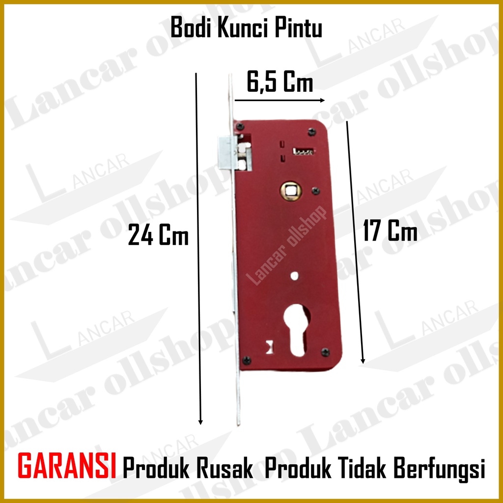 Body Kunci Pintu Rumah Besar / Body Kunci Pintu / Badan Kunci Pintu Rumah 24 cm