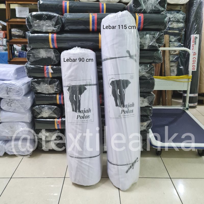 Kain Tetoron Gajah Polos TC Spanduk Umbul-umbul Atribut Promosi Kain Kantong Tetoron Grosir Putih