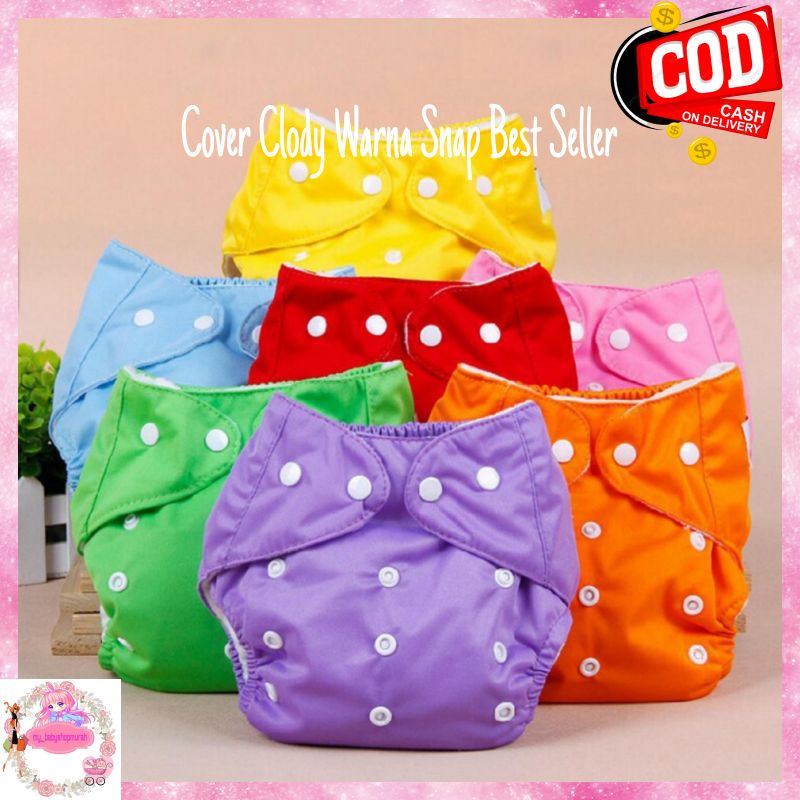 Cover Clody Popok Kain Cuci Ulang Anak dan Bayi Berkancing Bayi Dapat Dicuci & Dipakai Ulang belum s