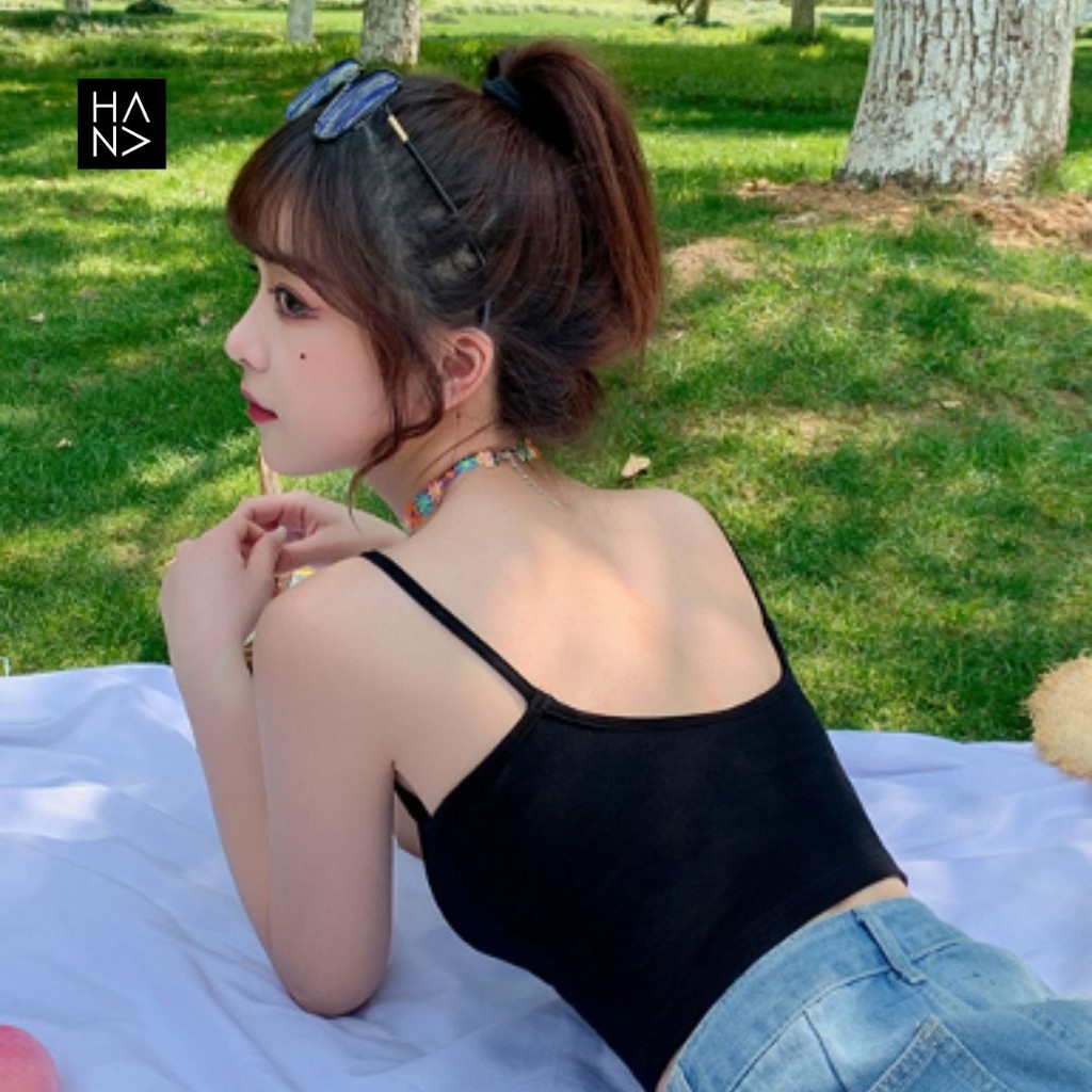 HanaFashion JKT - Aurora Basic Tank Top Crop Wanita - TT035-4