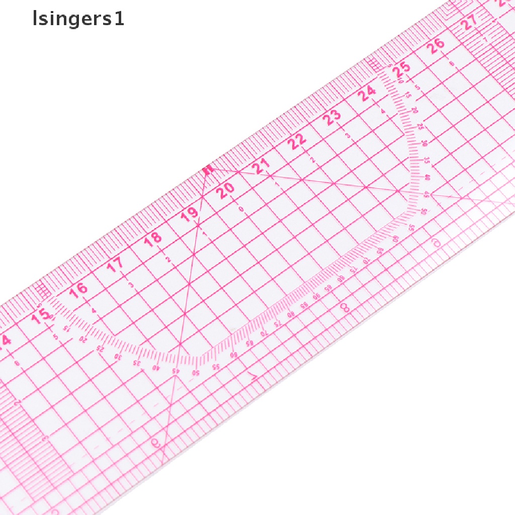 (lsingers1) Penggaris Lurus Dua Sisi Ukuran 54cm Untuk Tukang Jahit