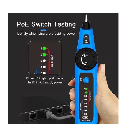 Wire tracker cable tester noyafa rj11 rj45 lan cat 6 5 network up 1km nf-810 nf810 - wired tracer