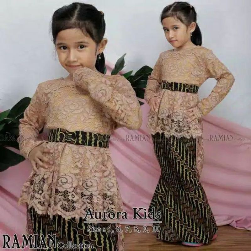 SETELAN KEBAYA ANAK AURORA / KEBAYA ANAK PINGUIN / KEBAYA ANAK SD / KEBAYA KARTINI