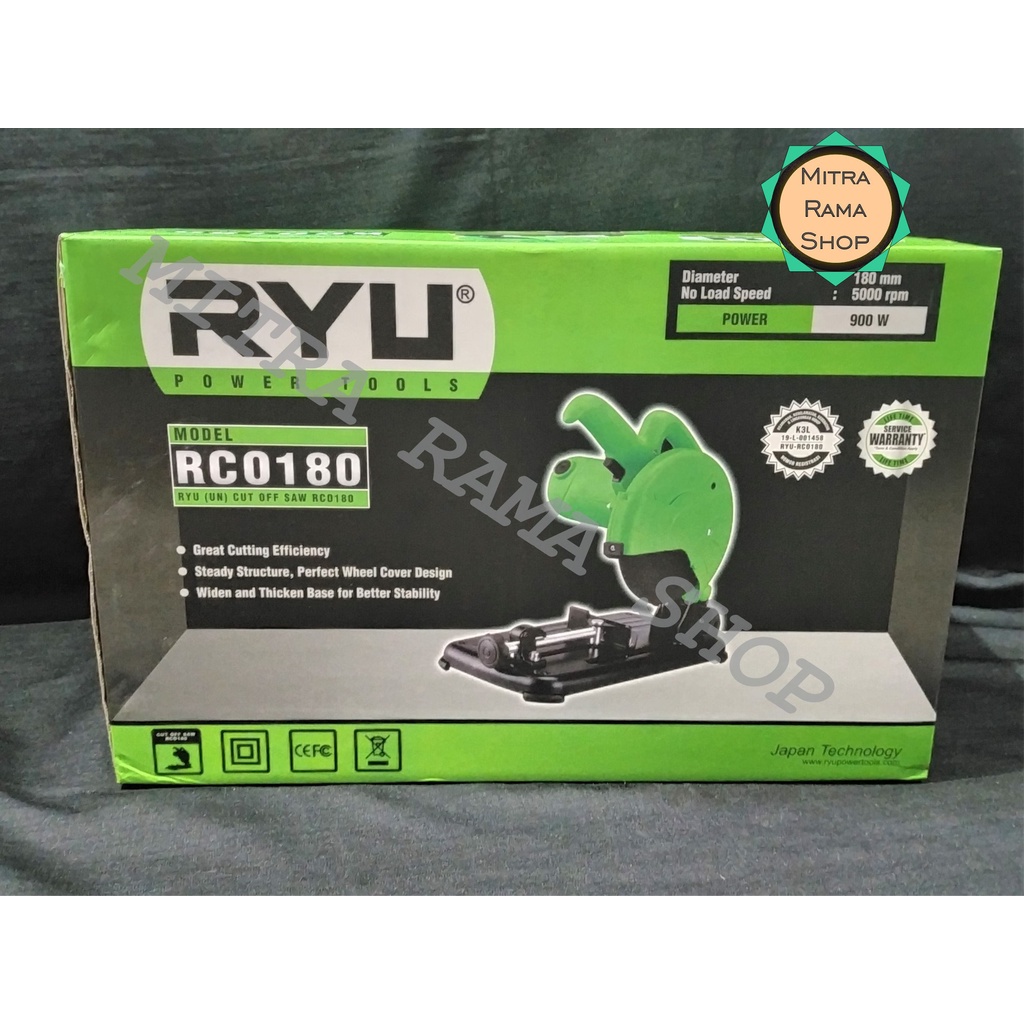 Mesin CUT OFF RCO 180 Mesin Potong Besi 7 Inch 900 WATT RYU