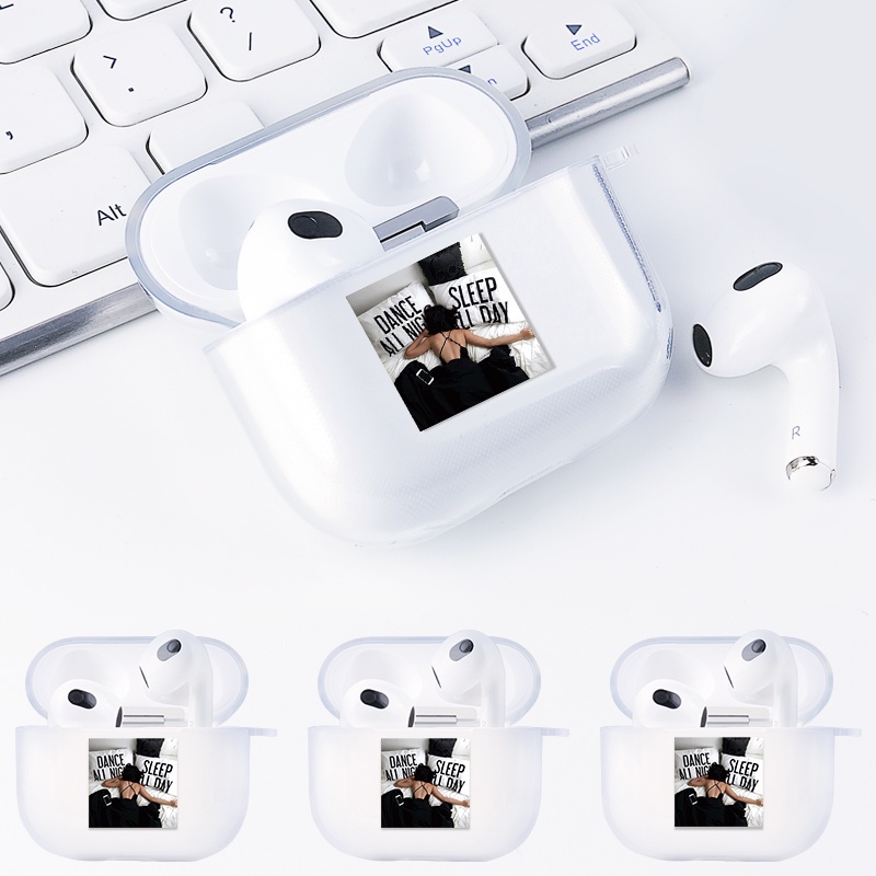 Casing Soft Case Silikon Motif Tulisan Inggris Untuk AirPods 3