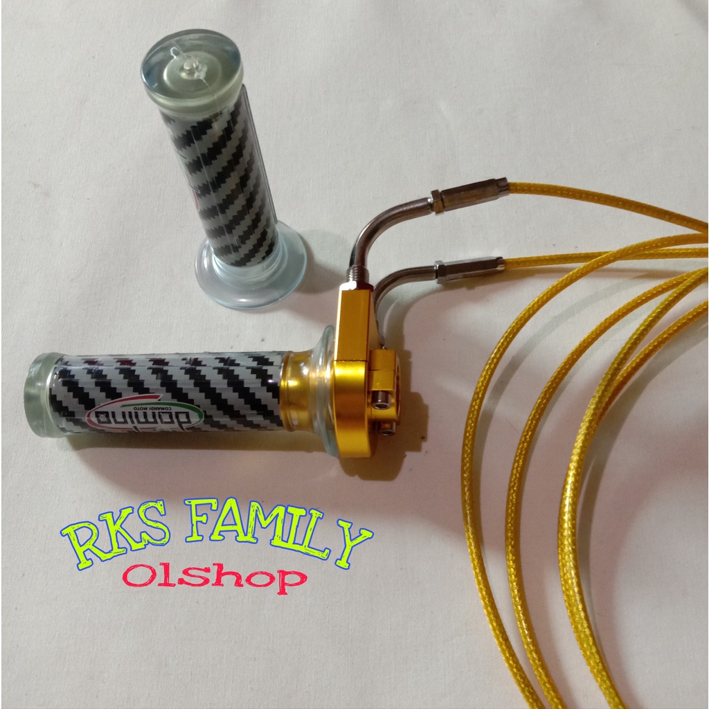 Gas spontan 2 kabel - gas tali gas + Hangrip Pcx aerox nmax lexi MX RX king satria Vixion Scorpio