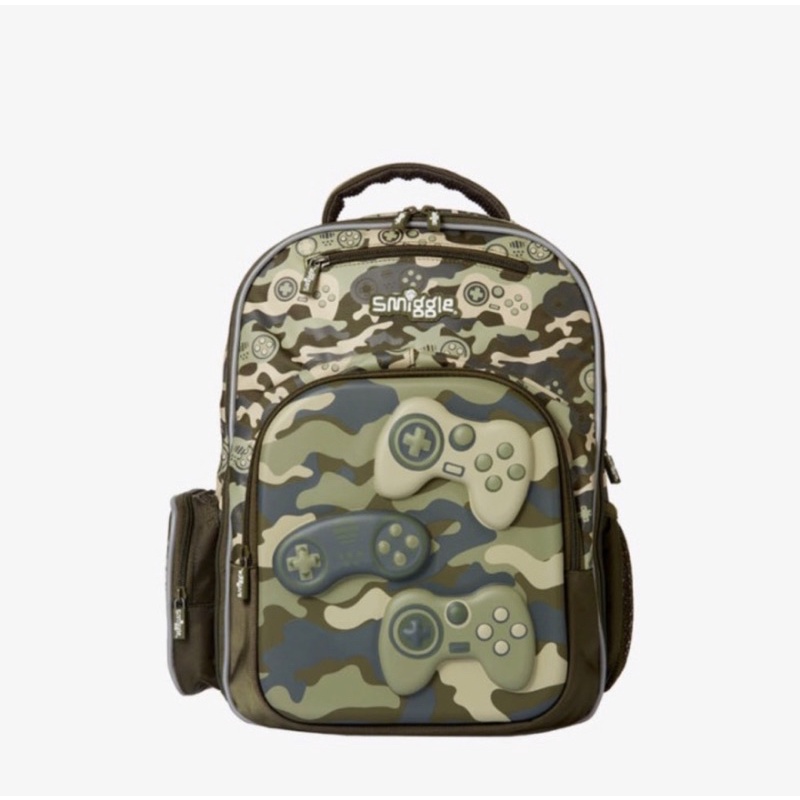 SMIGGLE ULTRA BEAM HARDCASE ARMY BOY BACKPACK Tas Sekolah Anak SD SMP