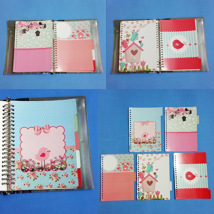 

Pembatas binder shabby chic 1 set isi 5 lembar all size murah