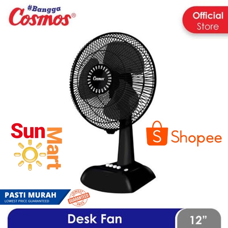 Desk Fan Cosmos 12&quot; 12 LDA / Kipas Angin Meja Cosmos 12&quot;