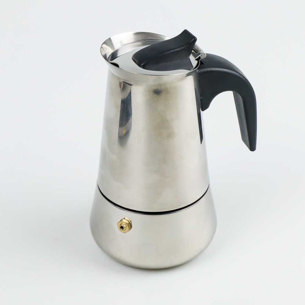 Moka Pot Expresso Espresso Coffee Maker Stainless 2 4 6 9 Cup Teko Stovetop Filter Pembuat Kopi