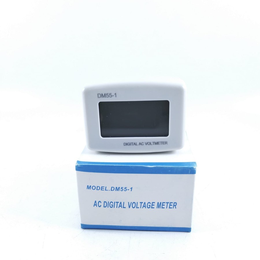 Voltmeter Ukur Voltase Digital AC80-300v Volt Meter PLN Model Colok