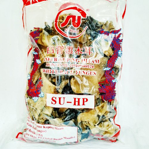 

Jamur Kuping Hitam Putih 1kg/ White Back Fungus SUHP1 Brand