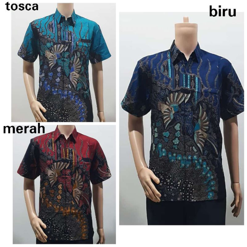 Baju Kerja Pria Hem Kemeja Batik Vivo Keriis