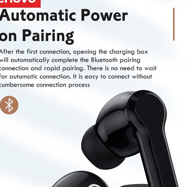 LANGSUNG KIRIM.. Thinkplus Lenovo LP1S True Wireless Bluetooth Earphone TWS Noise Reduction