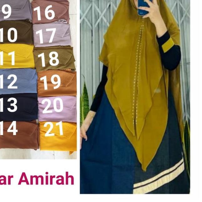 ♙ Khimar Amirah Polos (HARGA PROMO SALE) , ORI YODIZEIN SYARI ✭