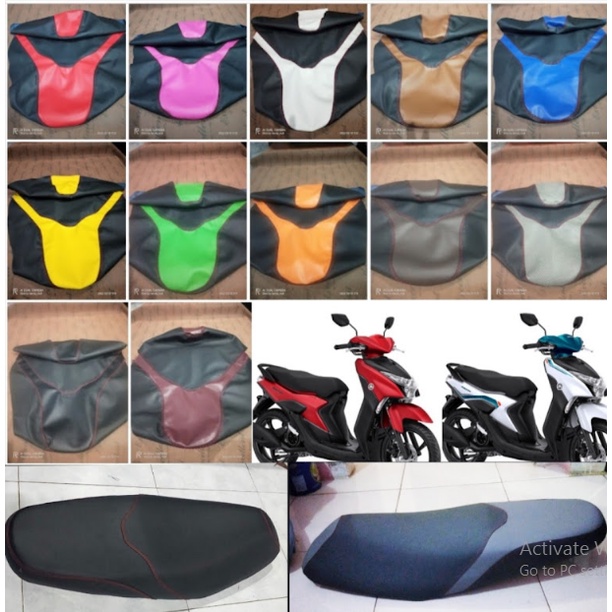 Kulit jok yamaha GEAR model xride/sarung jok motor yamaha GEAR 125