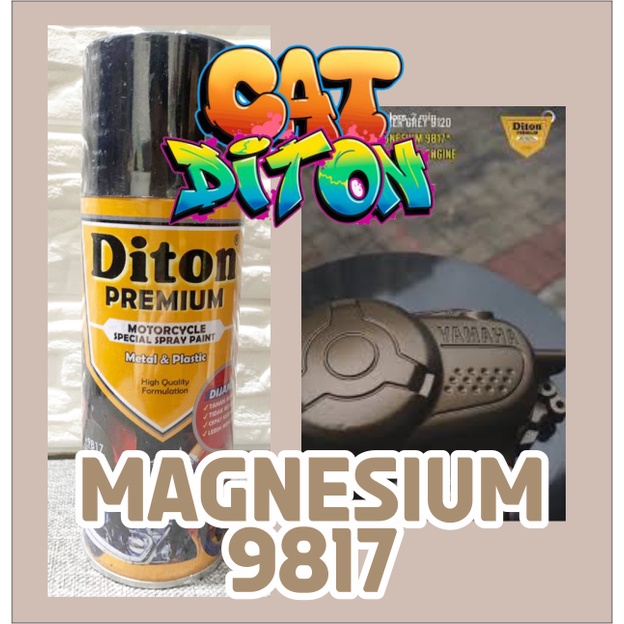 Cat motor diton premium 9817 magnesium blok mesin tembaga cat semprot