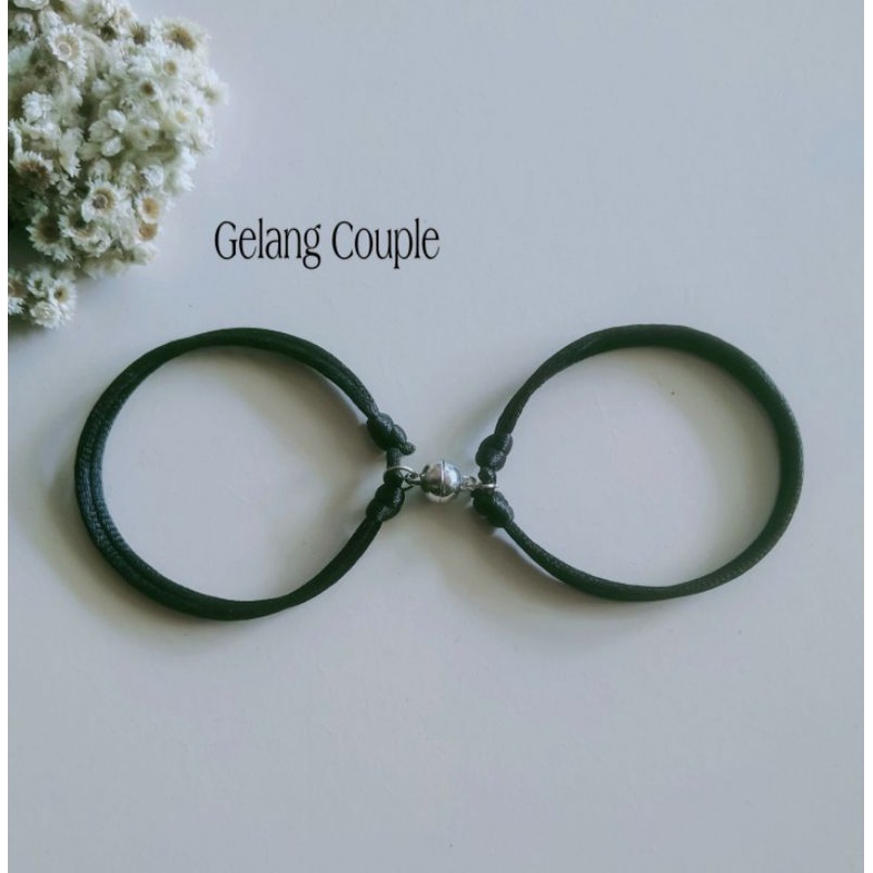 (COD) Gelang Couple Magnet / Gelang Tali Korea Collection Berkah Solo
