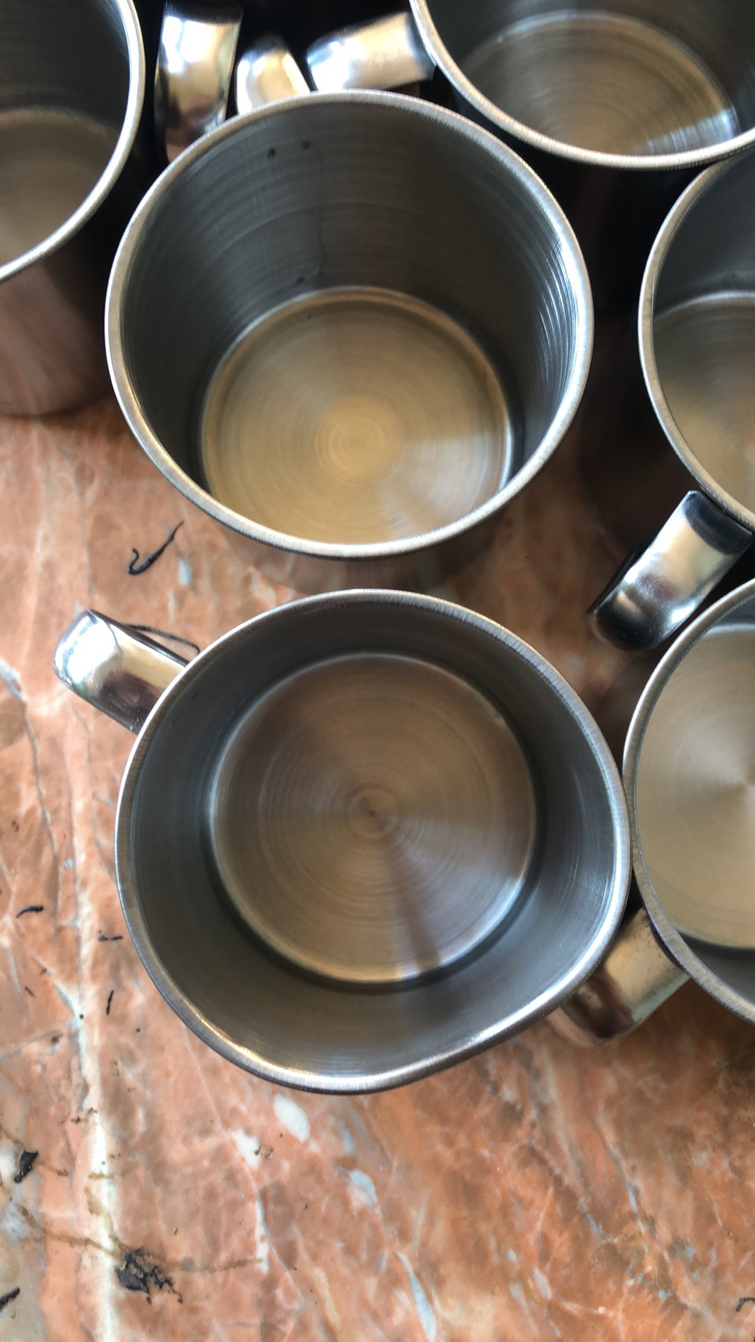 Grosir Souvenir Termurah 4 Lusin / 48 Pcs Gelas Cangkir Mug Stainles Import Tanpa Tutup  8 Cm