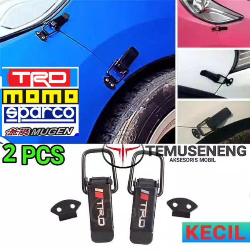 2Pcs New Release Kancing Bemper Body Mobil Bumper Luar Pengencang Klip Universal Bahan Besi Kecil