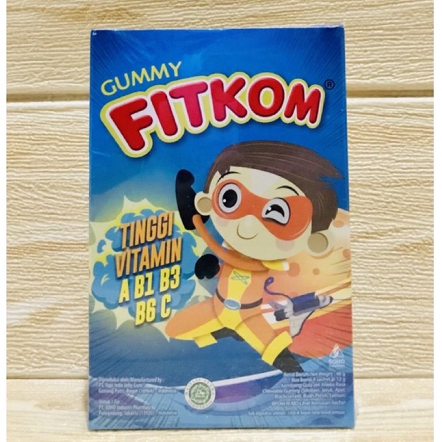 Fitkom Gummy Multivitamin | Fitkom Gummy Biru 5 Sachet