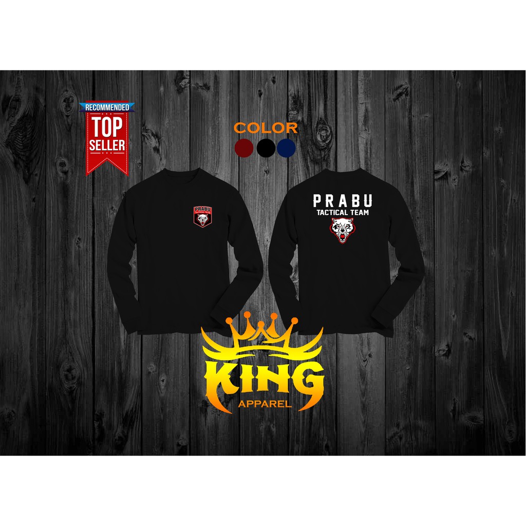 Kaos Baju PRABU TACTICAL TEAM Lengan Panjang