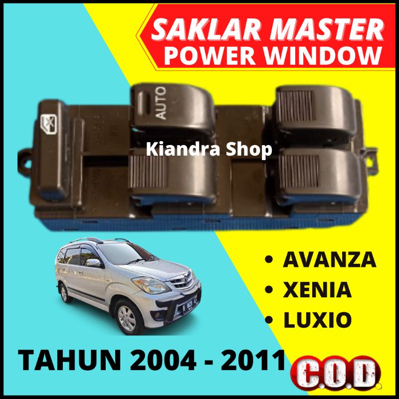SAKLAR SWITCH MASTER POWER WINDOW AVANZA XENIA LAMA 2003 SAMPAI 2011 &  LUXIO DIBAWAH 2015 || SWITCH
