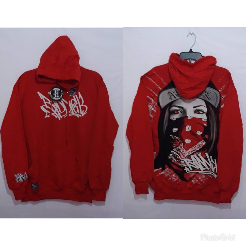 Sweater Hoodie Original BADDICK Bahan Cotton Sablon Discharge 0021
