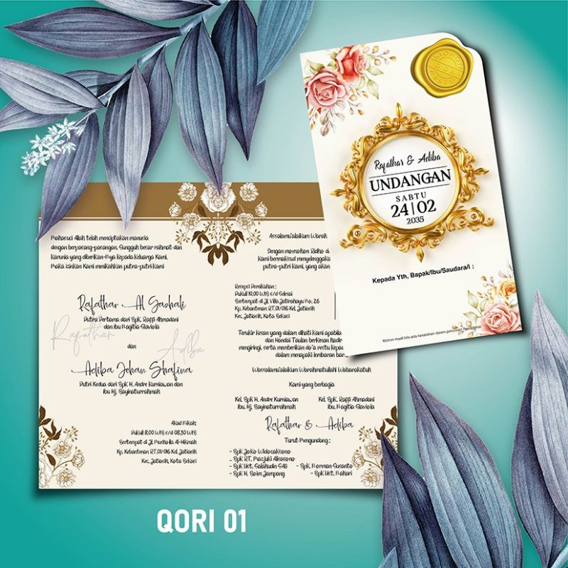 BLANGKO UNDANGAN QORI 01 (FOIL EMAS)