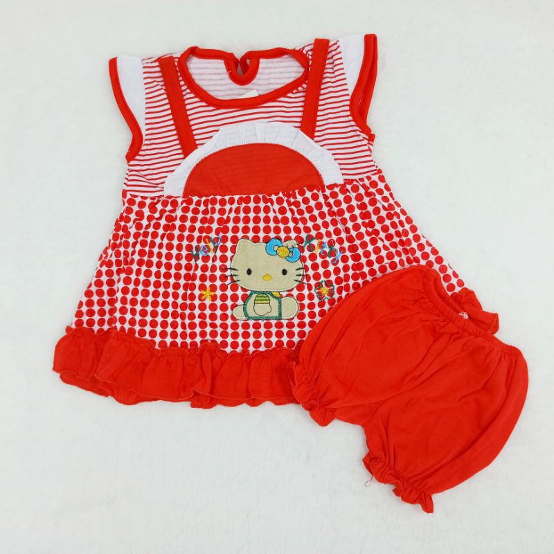 [Ss-1026] Pakaian Anak Perempuan New born 0-9bulan, Dress Bayi Lucu