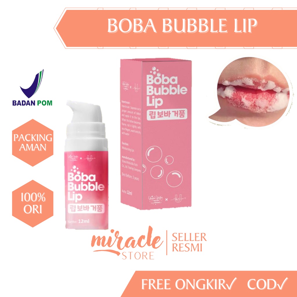 READY! BOBA BUBBLE LIP MASK N SCRUB BIBIR BY KIYOWO CHINGI YEPPU YEPPU X UMASKERIN