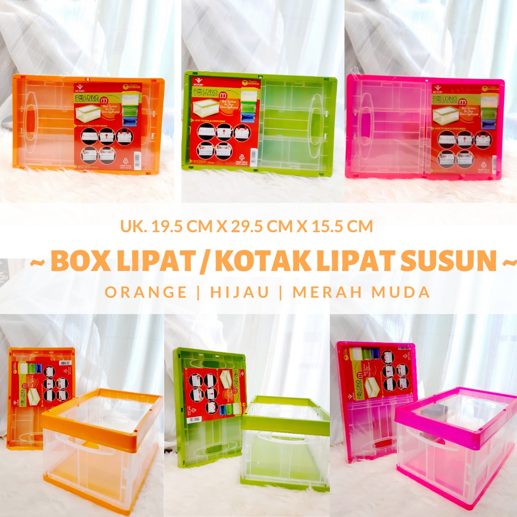 KOTAK LIPAT BESAR / LIPAT Storage Box / Jual Foldable Storage Box / Container Plastik Container Lipa