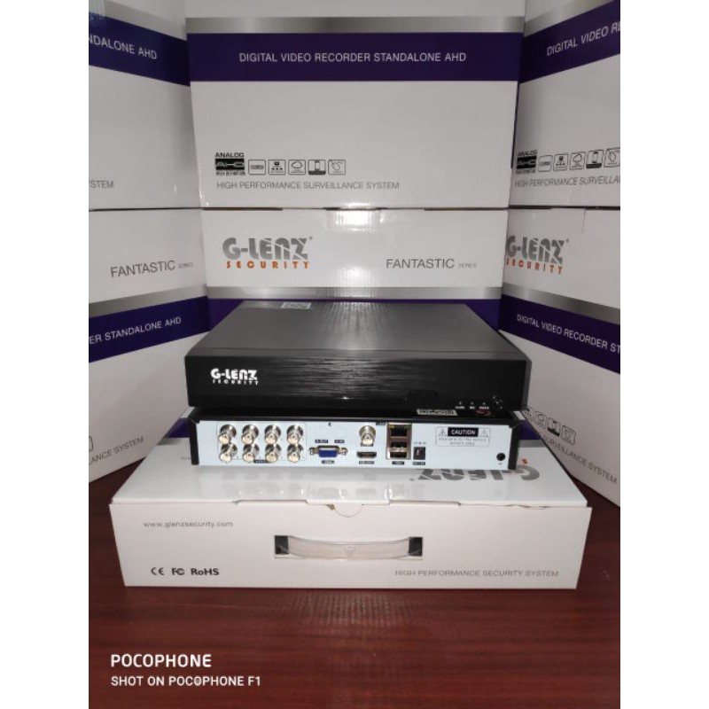 Dvr 8ch GLENZ 5mp Hybrid 5 in 1 Asli 4K Cocok Kamera Analog / 1mp - 5mp Dvr 8 Channel 5MP